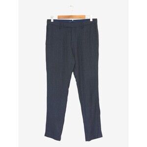 Brooks Brothers Soho Wool Dress Pants Mens 32x32 Gray Slim Fit Italy Fabric